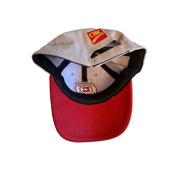 Chicago Fire Embroidered Logo Gray Red Hat Cap Adjustable - Picture 6 of 9